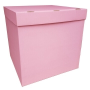 Коробка для шаров 70х70х70см розовая