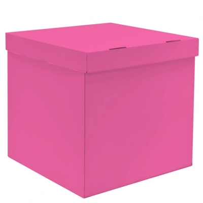 Коробка для шаров 60х60х60см розовая 