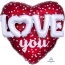 Сердце голография с 3D надписью LOVE YOU - Сердце голография с 3D надписью LOVE YOU