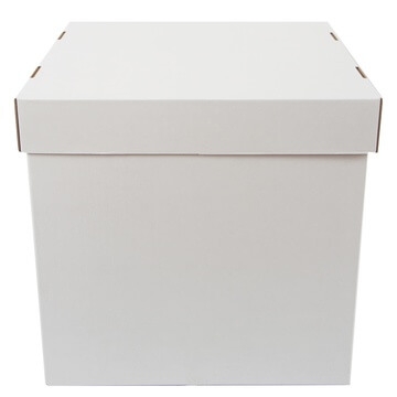Коробка для шаров 60х60х60см белая 