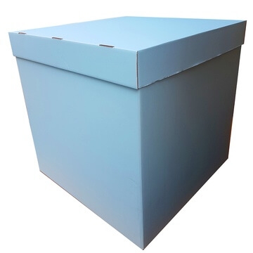 Коробка для шаров 70х70х70см голубая 
