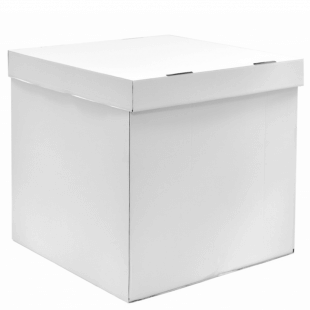 Коробка для шаров 70х70х70см белая 