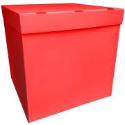 Коробка для шаров 70х70х70см красная
