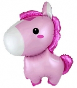 Лошадка розовая