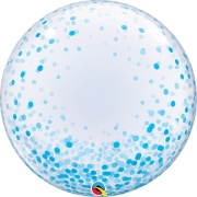 Bubble Deco конфетти голубое
