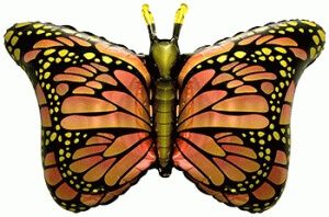 Фольгированный шар &quot;Бабочка - монарх&quot; 