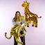 Фольгированный шар "Жираф, Золото" - Фольгированный шар "Жираф, Золото"